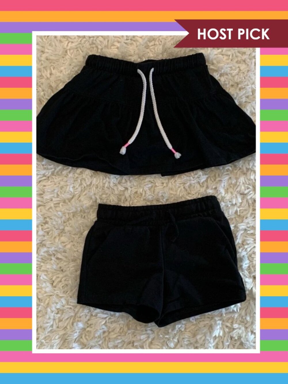 Cat & Jack Black Shorts/Skirt Bundle (4T)